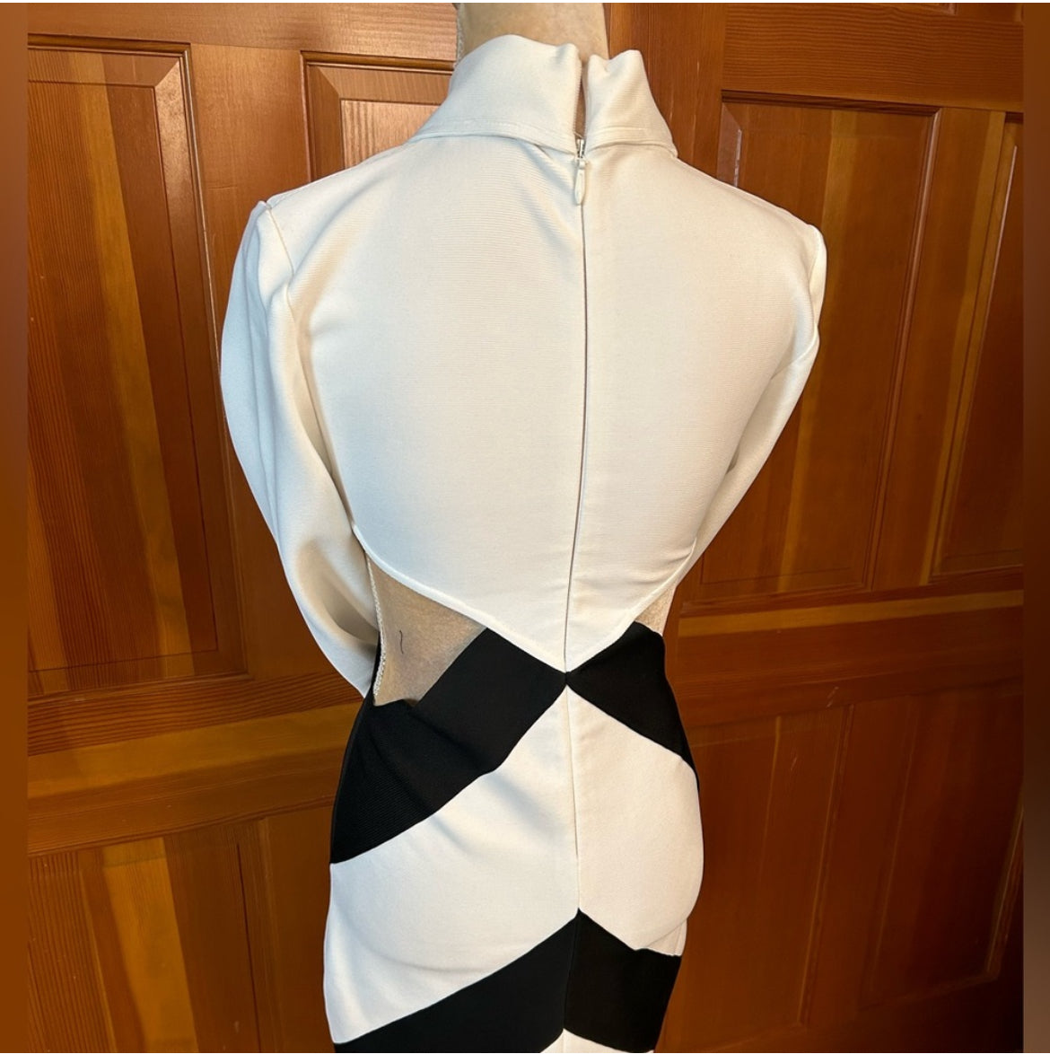 Cut Out Long Sleeve Mini Dress