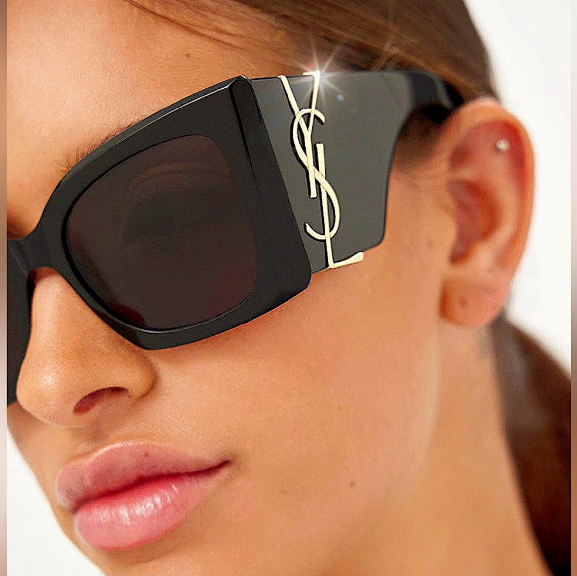 BLAZE Black Cat Eye Women's Sunglasses