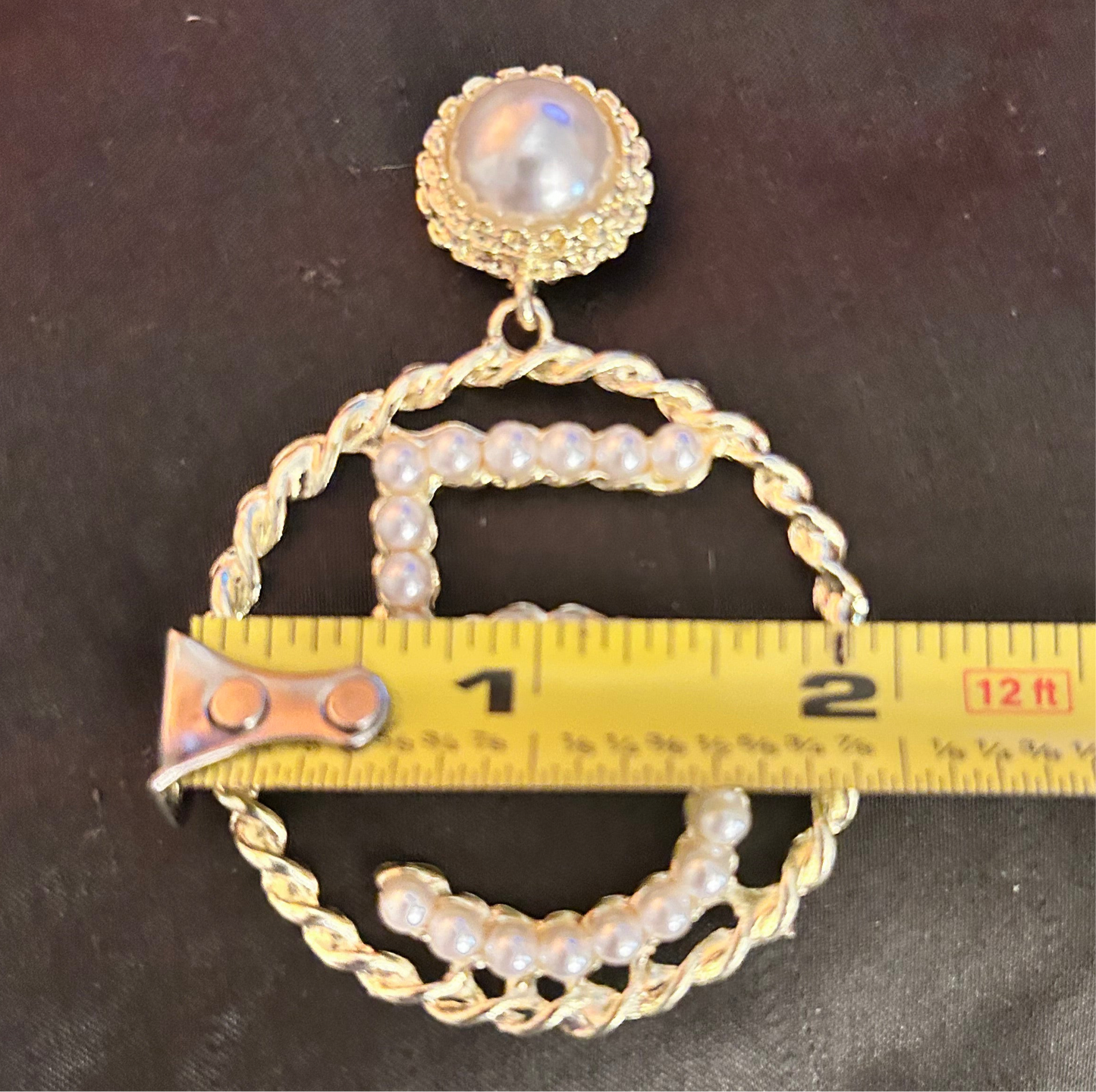 Elegant “Number 5”Decor Drop Earrings