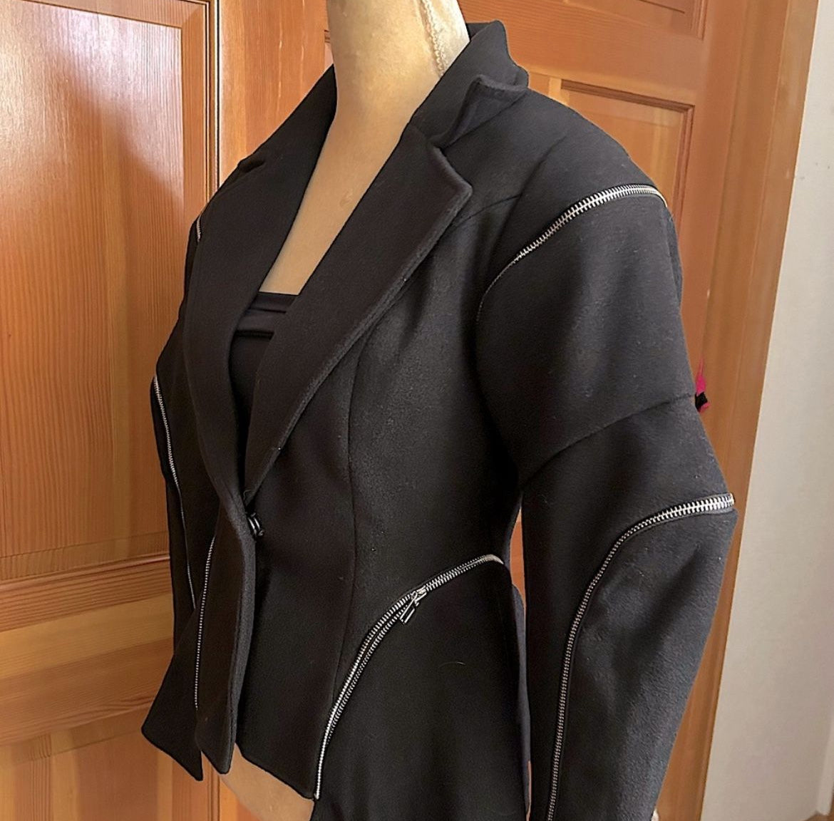 Spliced Zipper Jacket.