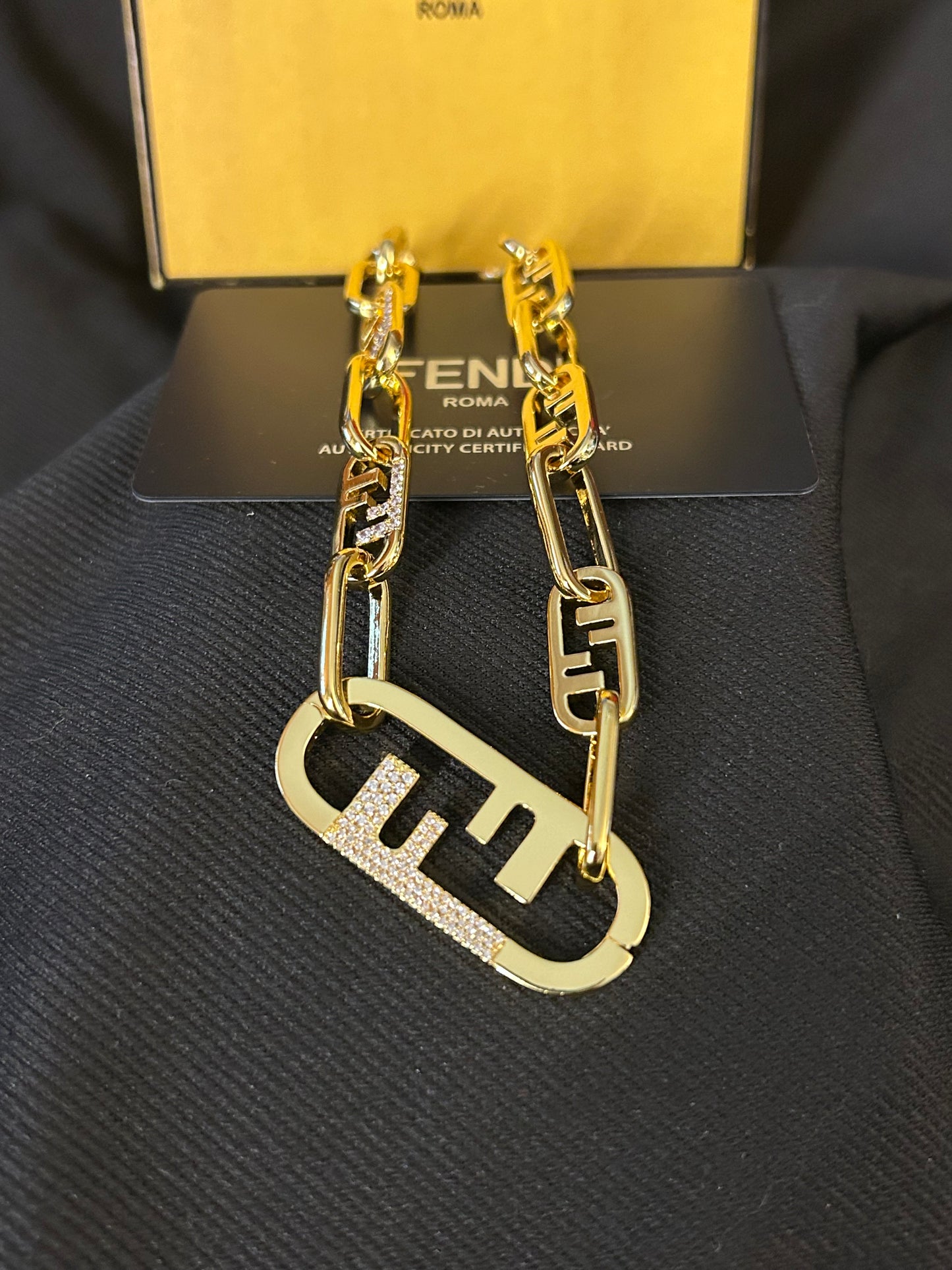 O'lock FF Logo
Gold-tone Chain Necklace
