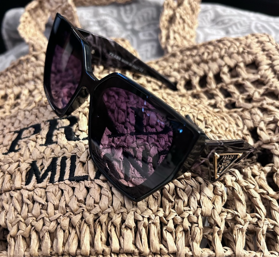 Black Tortoise Pattern Women's Sunglasses