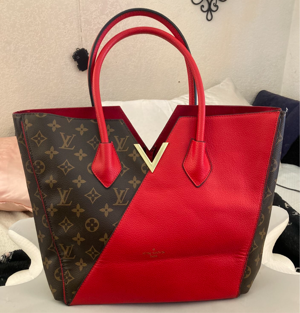 Red Kimono Shoulder Tote