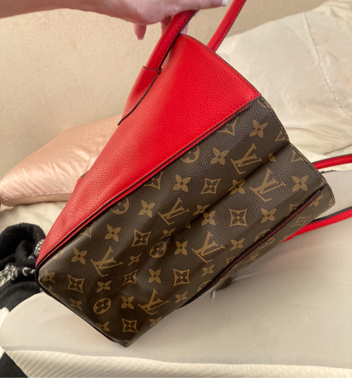 Red Kimono Shoulder Tote