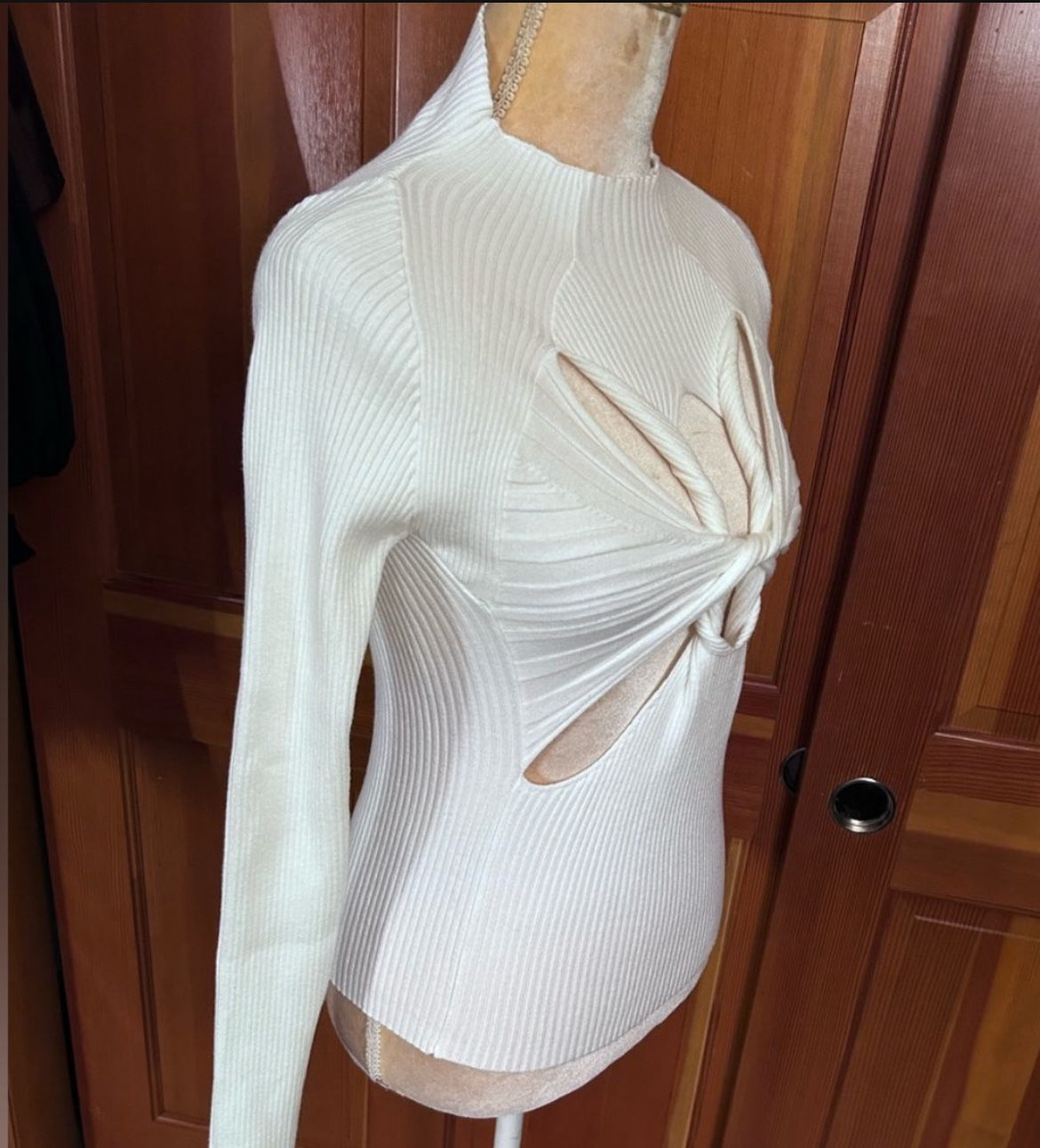 Sexy Twisted Knot- Hole Sweater