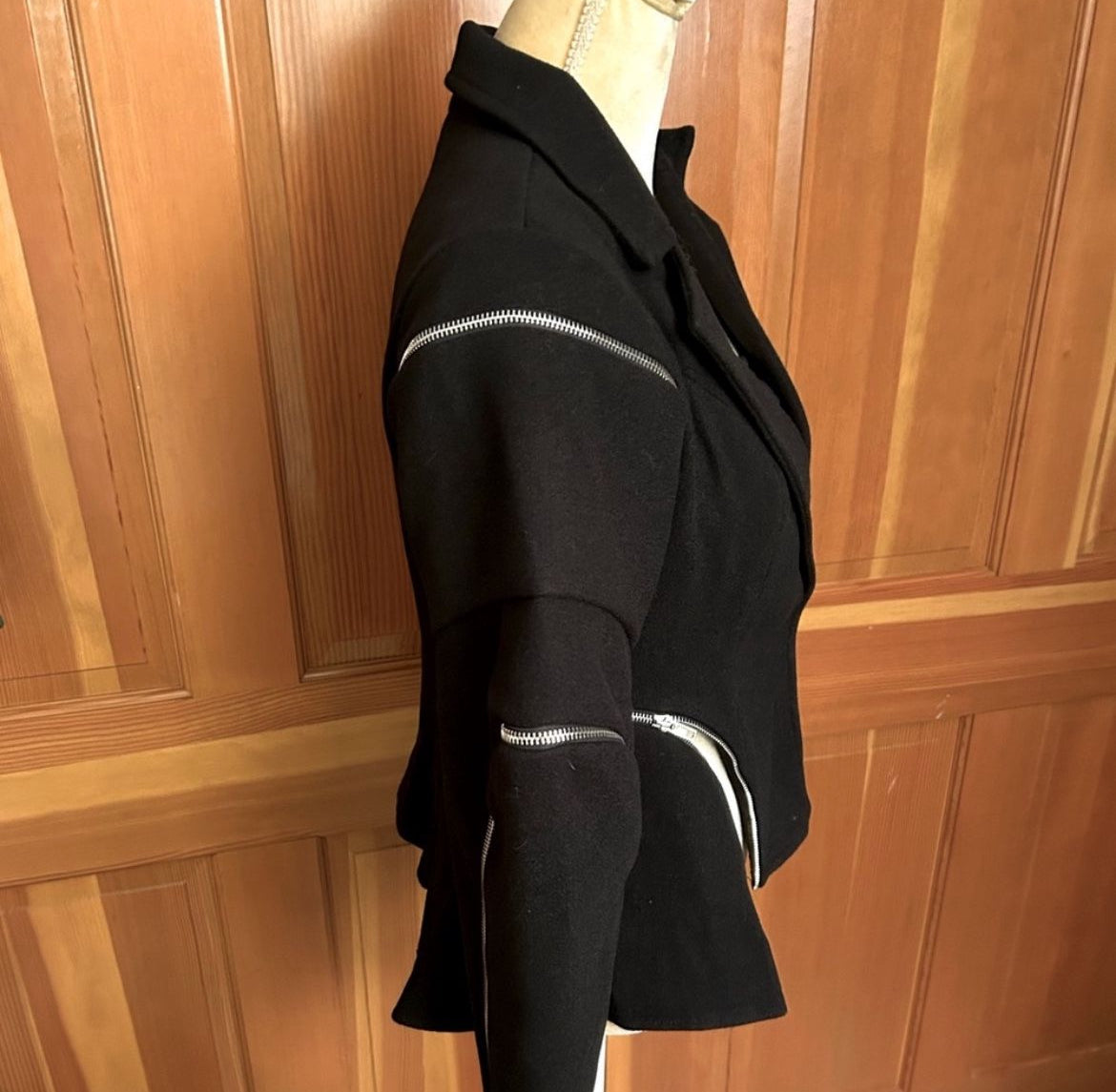 Spliced Zipper Jacket.