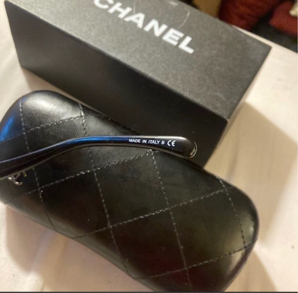 Acetate Strass Square Polarized Sunglasses