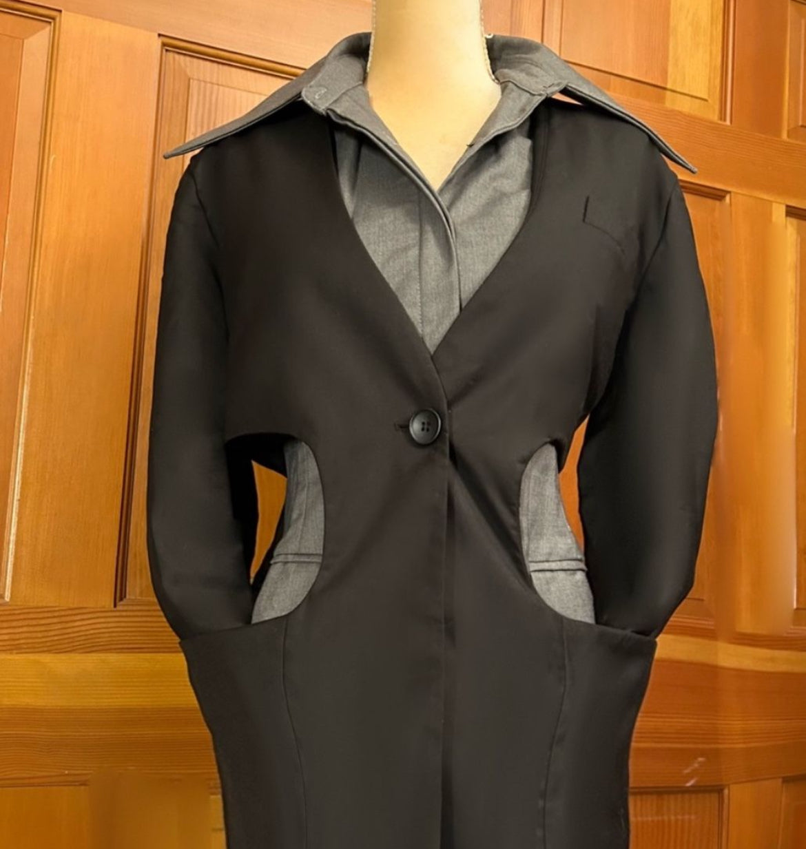 Hollow Out Layered Blazer