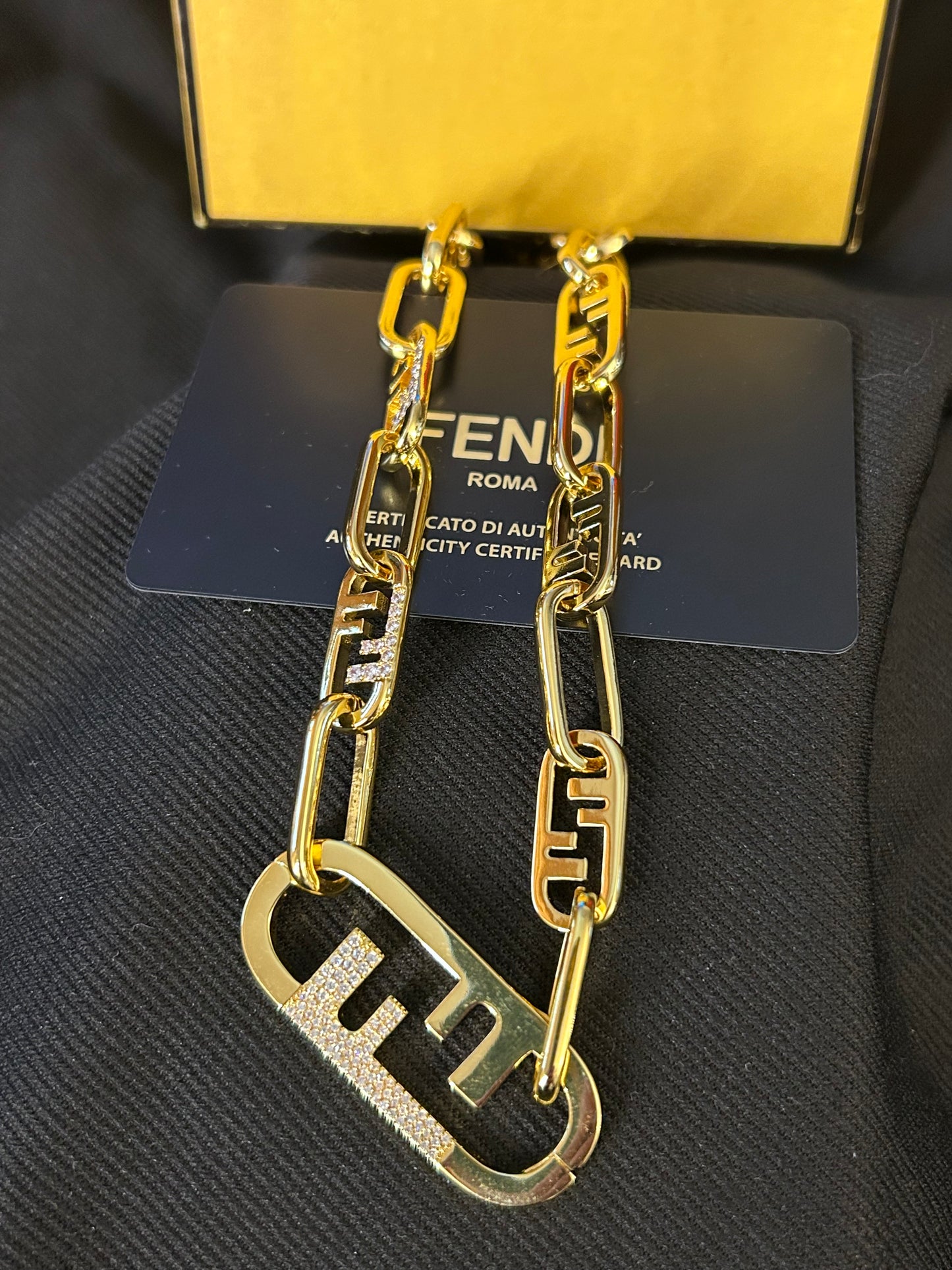 O'lock FF Logo
Gold-tone Chain Necklace