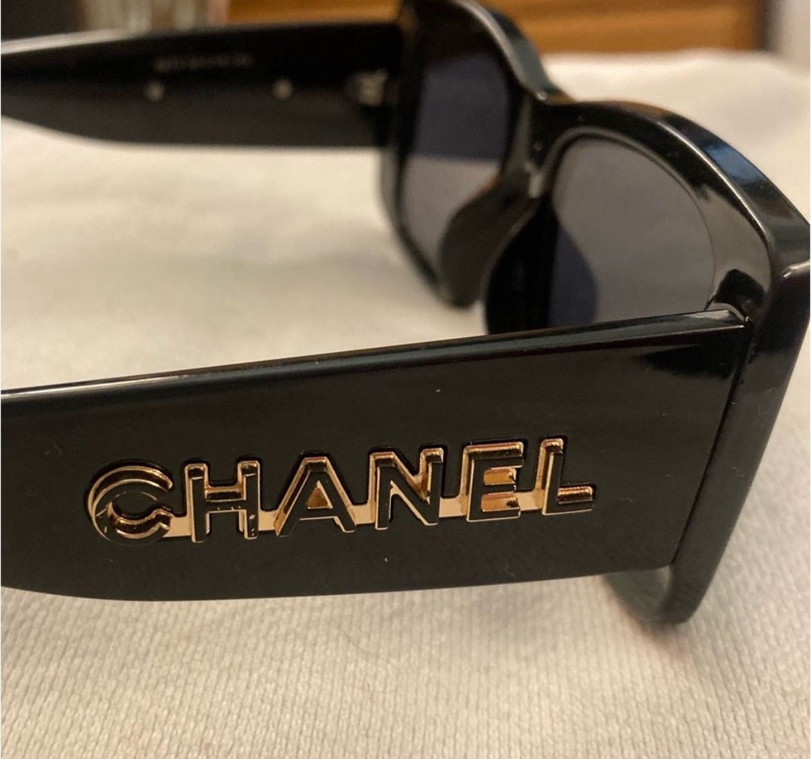 Acetate CC Logo Square Sunglasses
