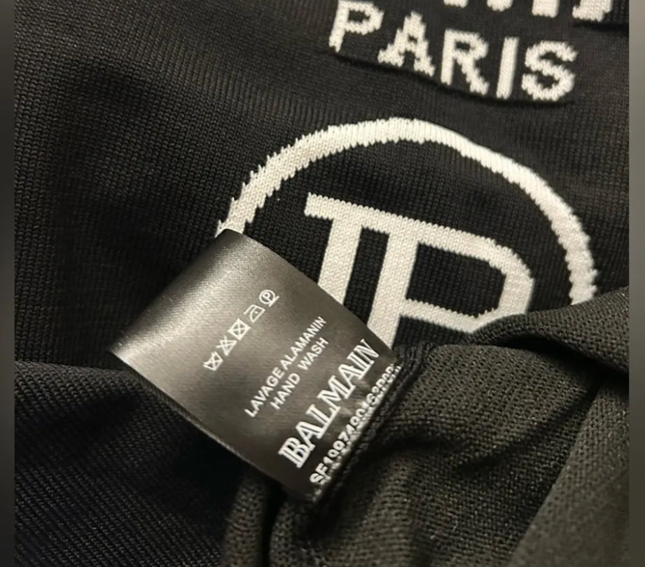 Balmain Paris Knit Halter Tank.