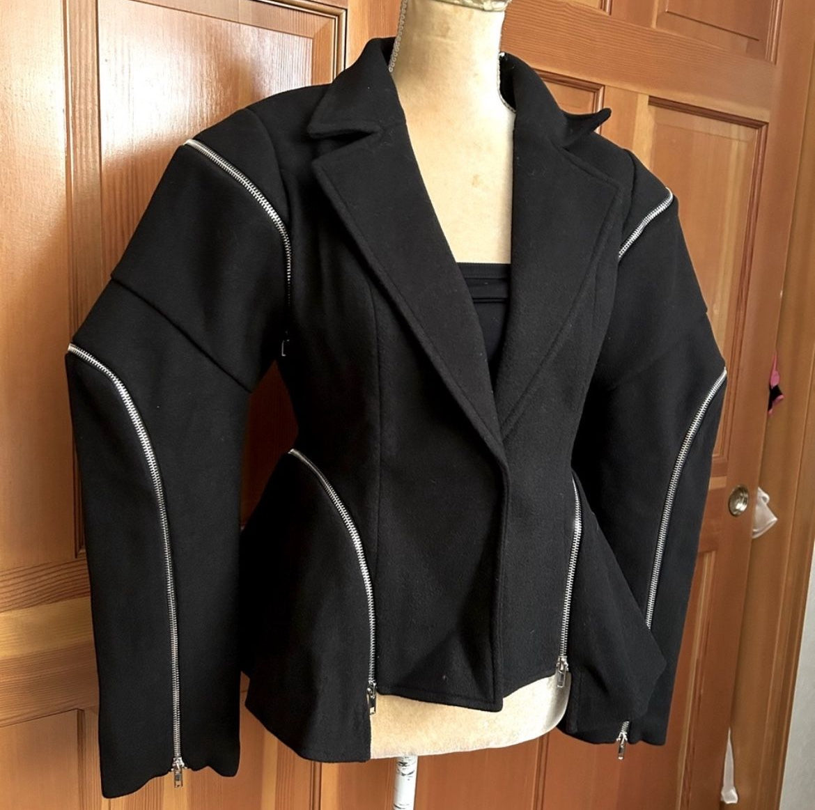 Spliced Zipper Jacket.