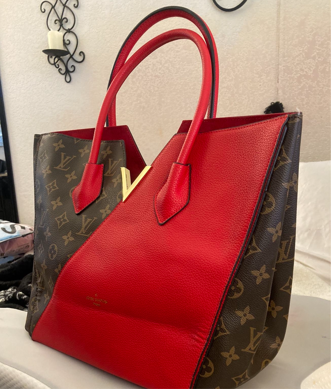 Red Kimono Shoulder Tote