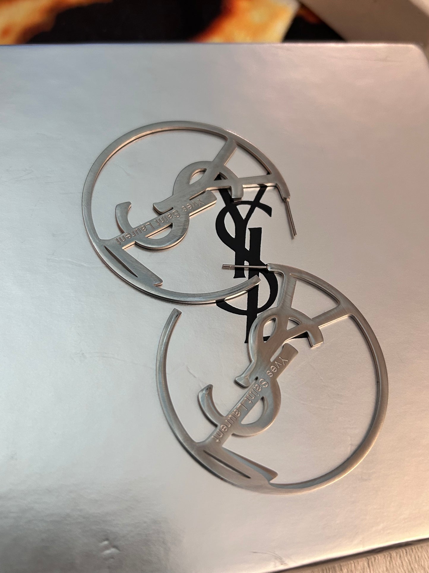 Monogram-Hoop Logo Earring