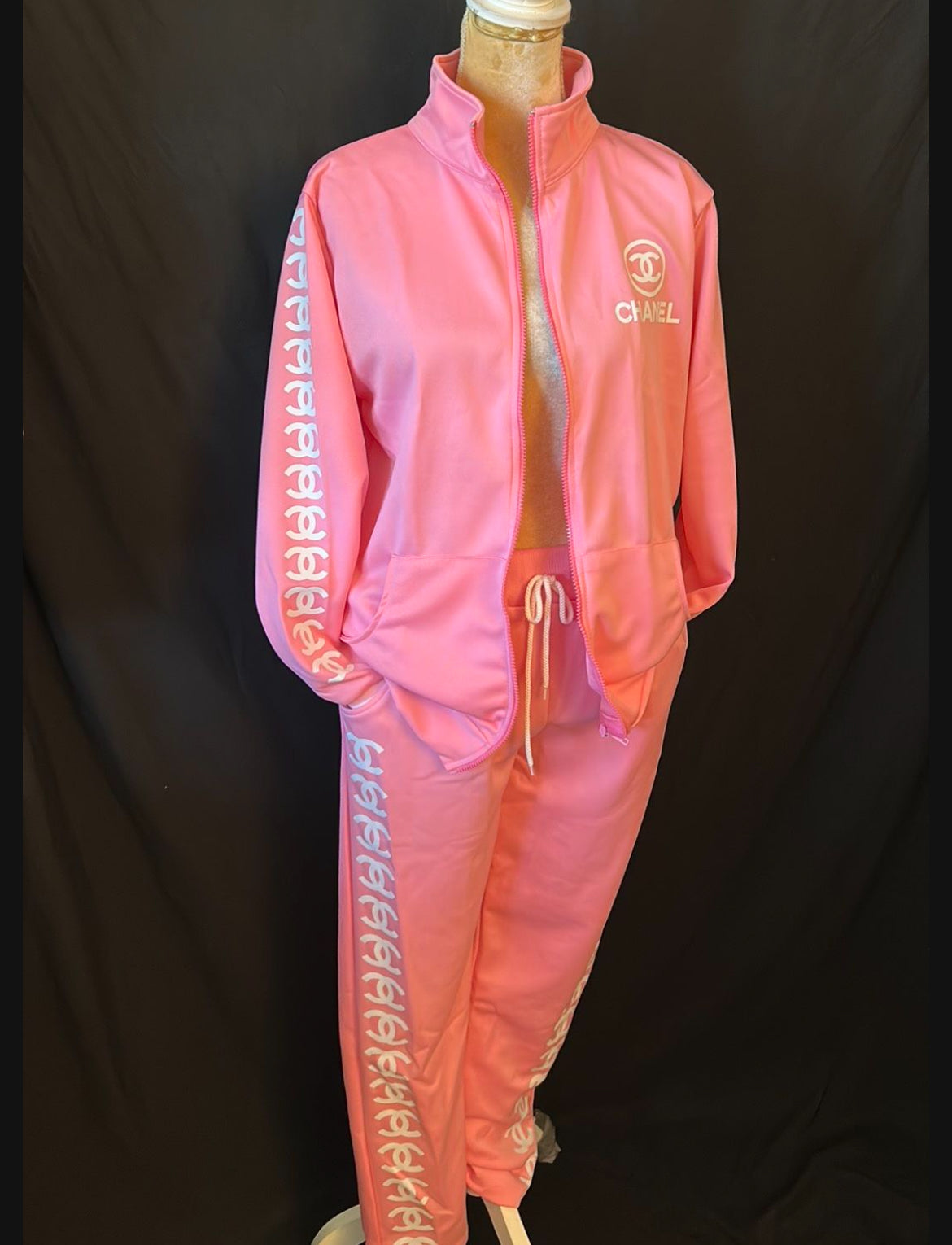 Babydoll Pink 2 Piece CC Tracksuit.