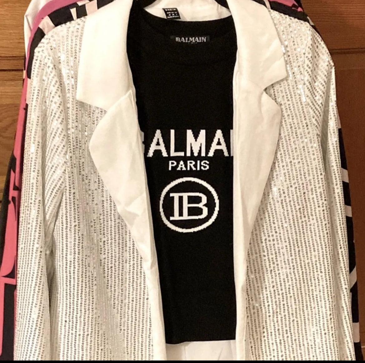 Balmain Paris Knit Halter Tank.