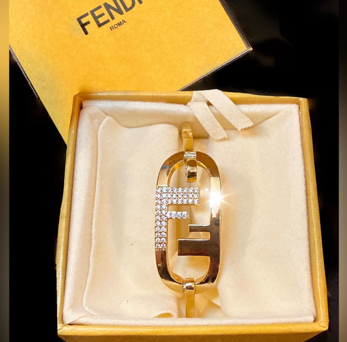 O’Lock Gold Plated Crystal Bracelet