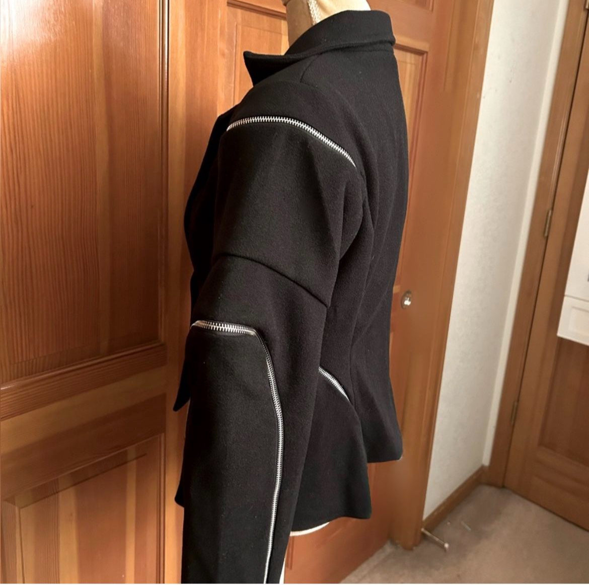 Spliced Zipper Jacket.