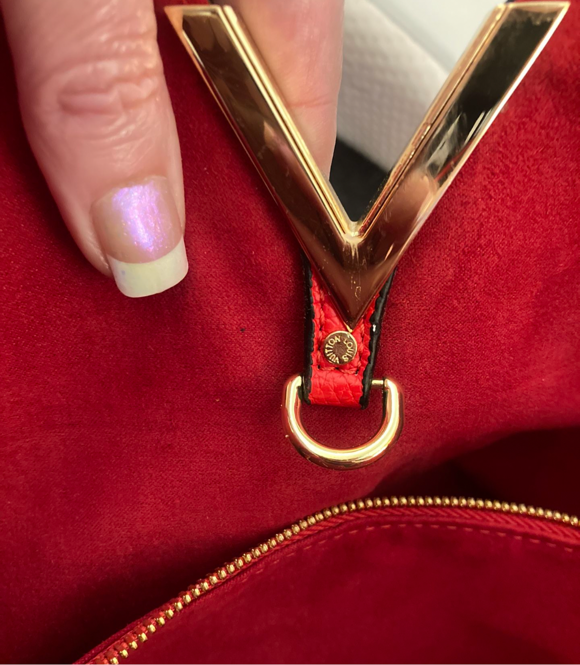Red Kimono Shoulder Tote