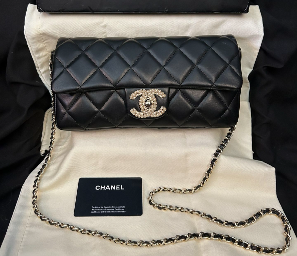 Limited Edition Quilted Leather CC Flap Clutch