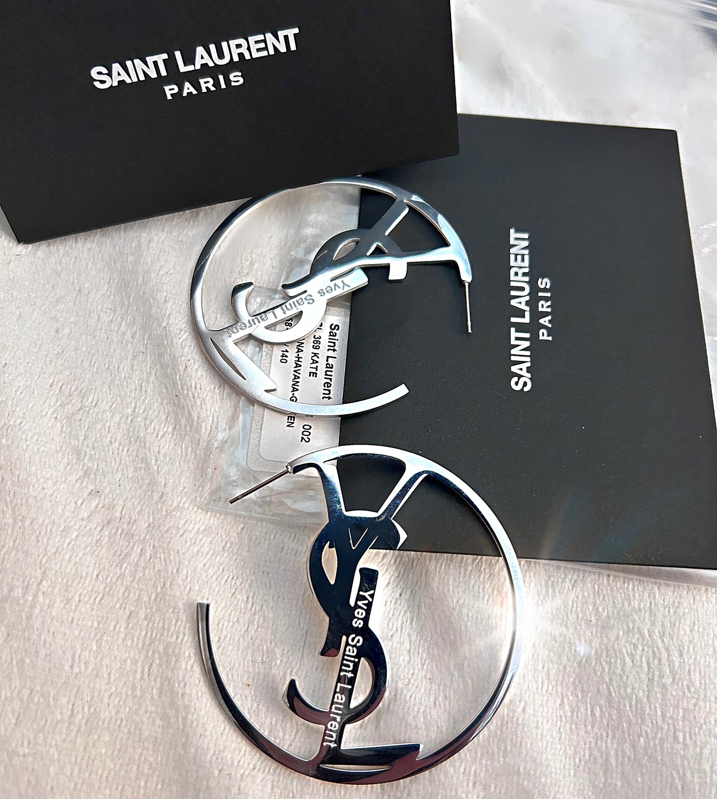 Monogram-Hoop Logo Earring