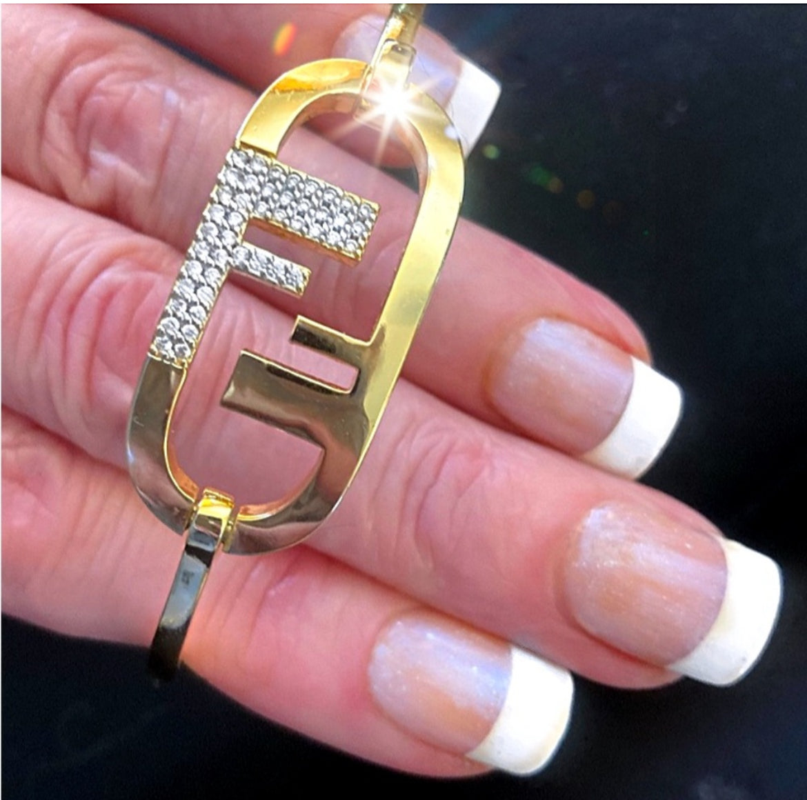 O’Lock Gold Plated Crystal Bracelet