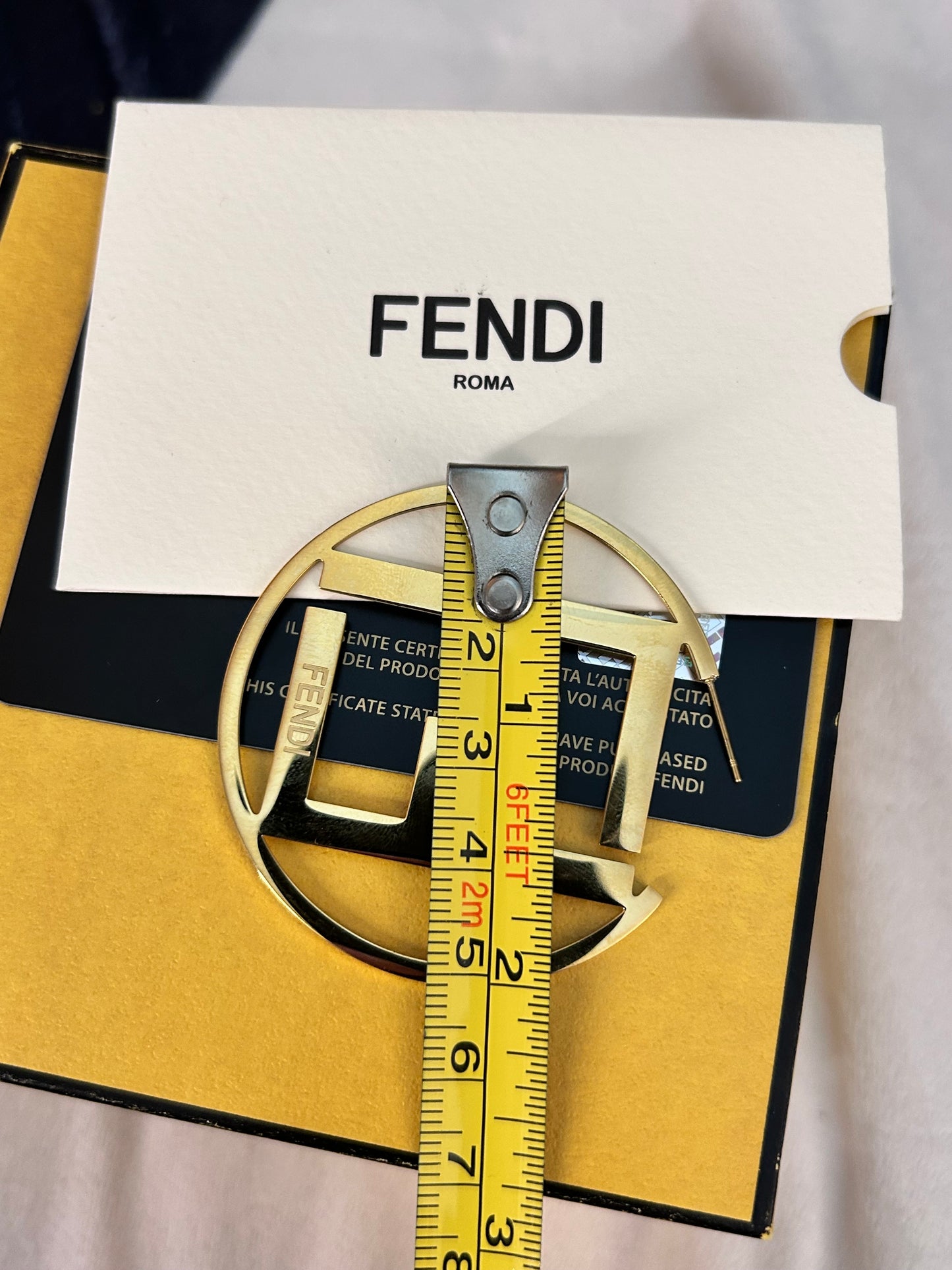 Iconic F Large
Hoop Earrings