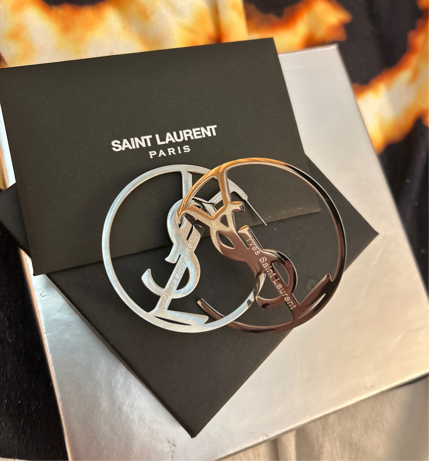 Monogram-Hoop Logo Earring