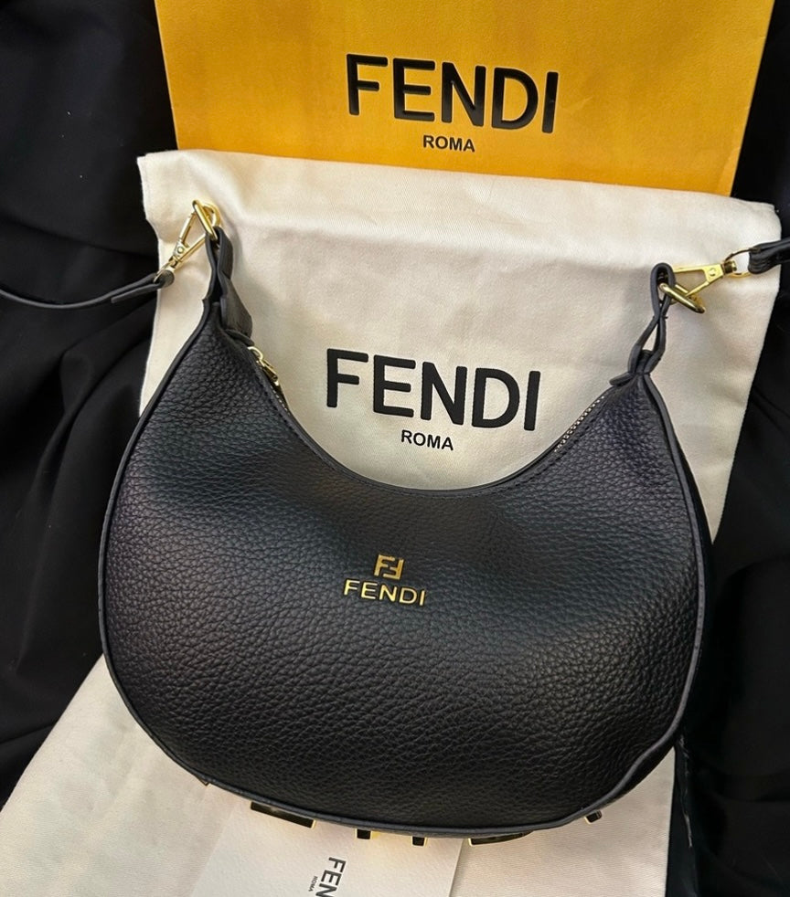 Black Mini Hobo Bag.