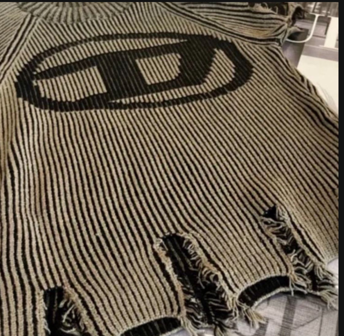 Women’s DIESEL Distressed Sweater