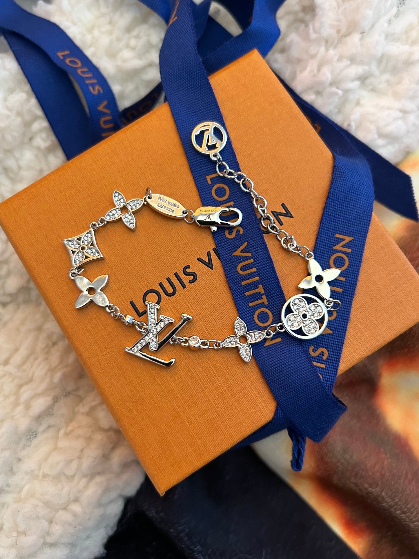 Crystal Monogram Charm Bracelet