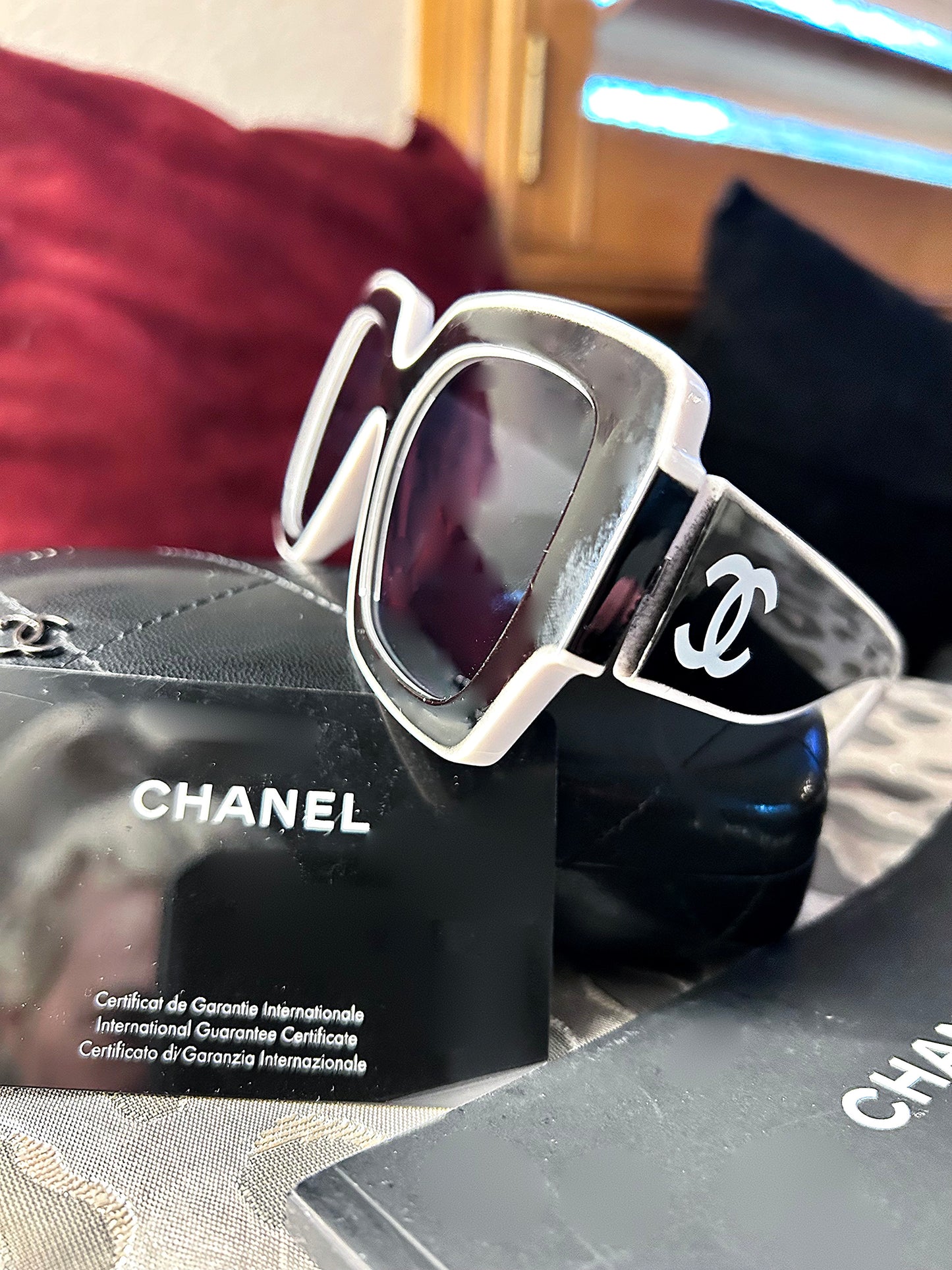 Black and White Cat Eye Sunglasses
