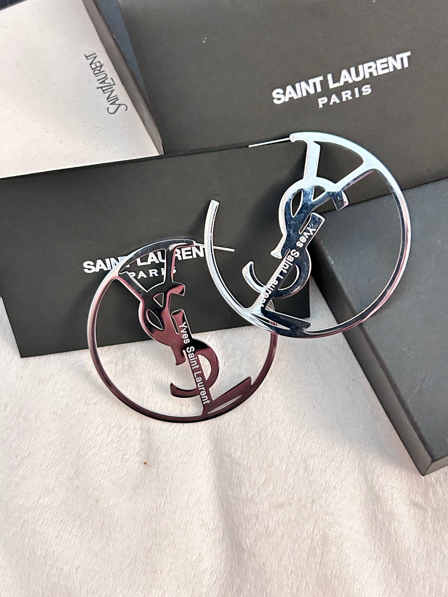 Monogram-Hoop Logo Earring