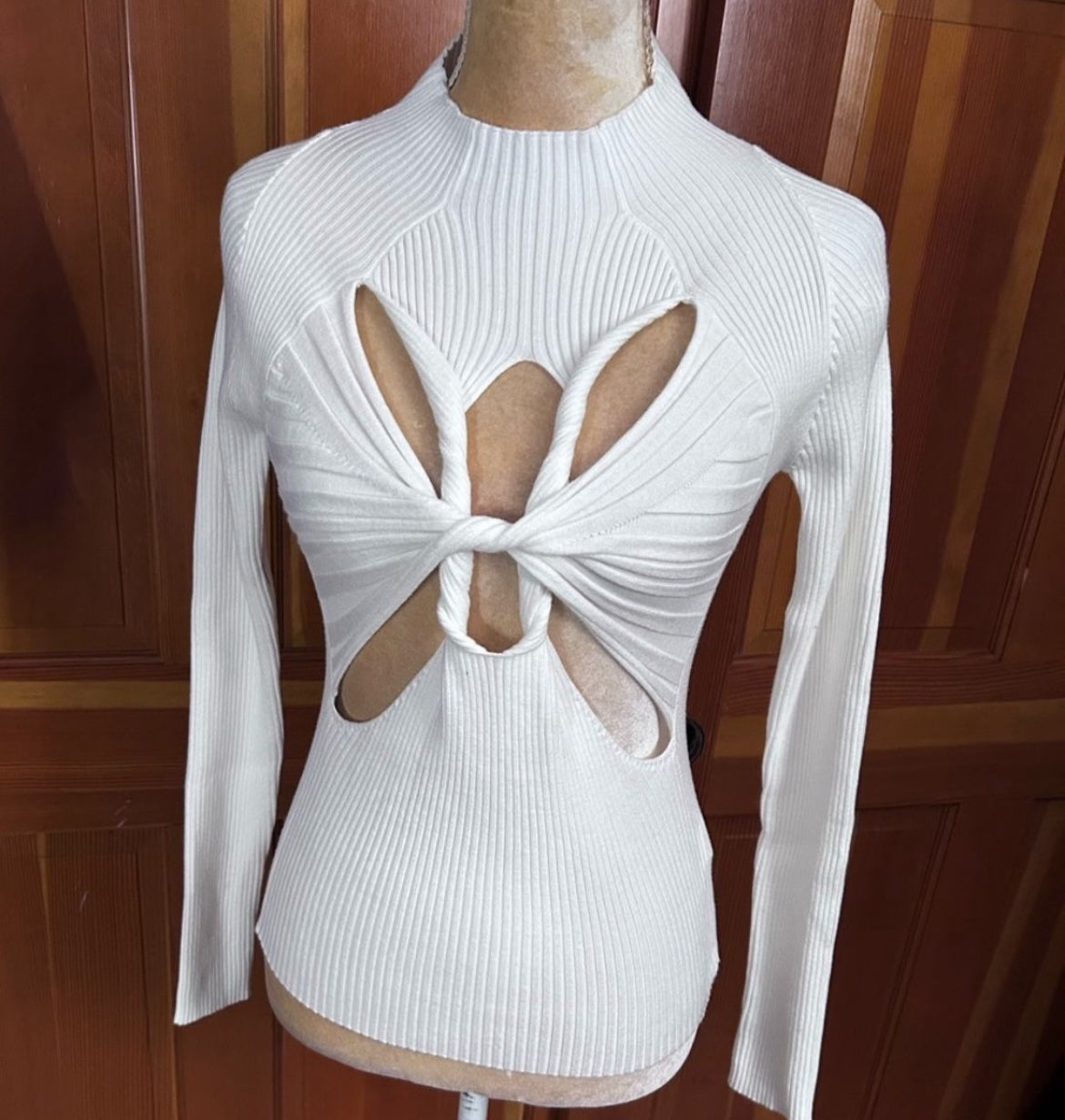 Sexy Twisted Knot- Hole Sweater