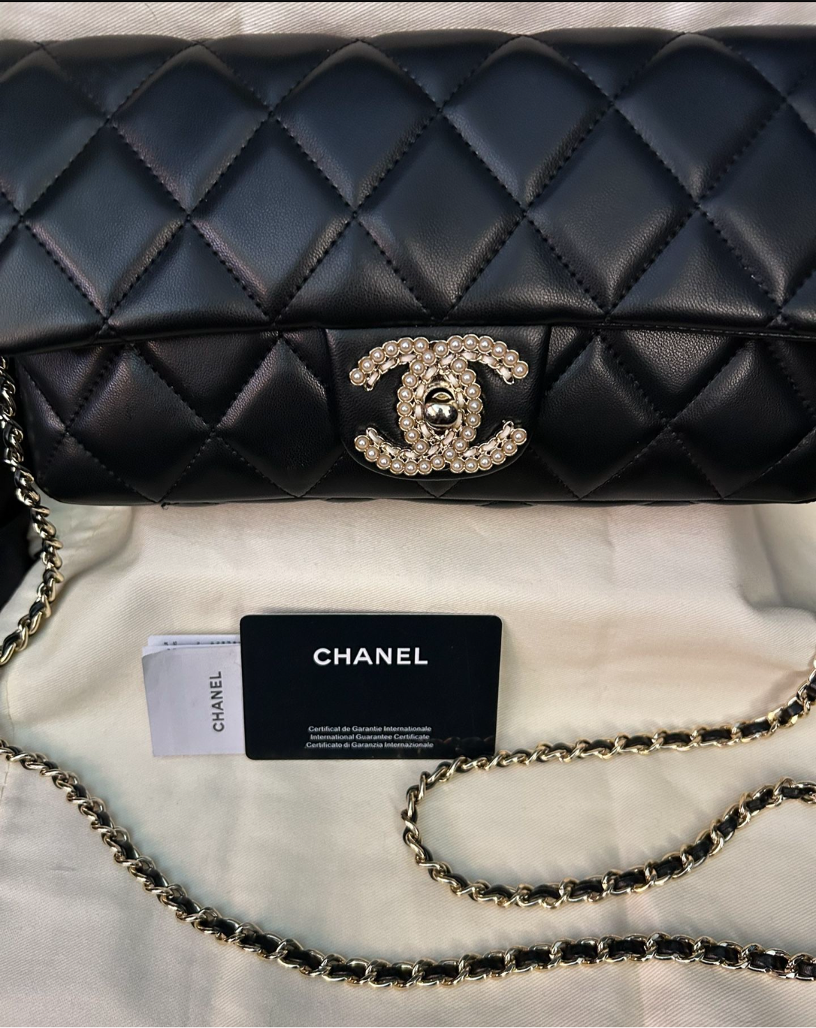 Limited Edition Quilted Leather CC Flap Clutch