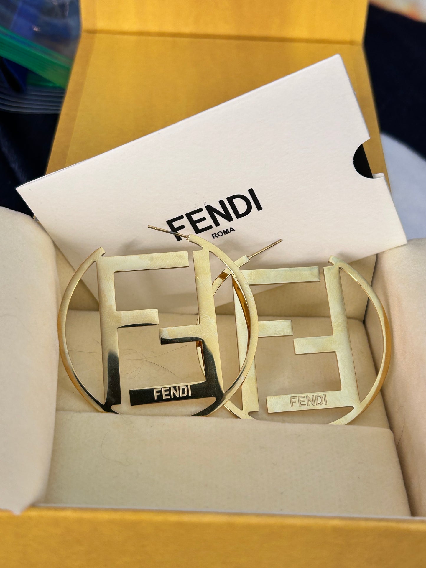 Iconic F Large
Hoop Earrings