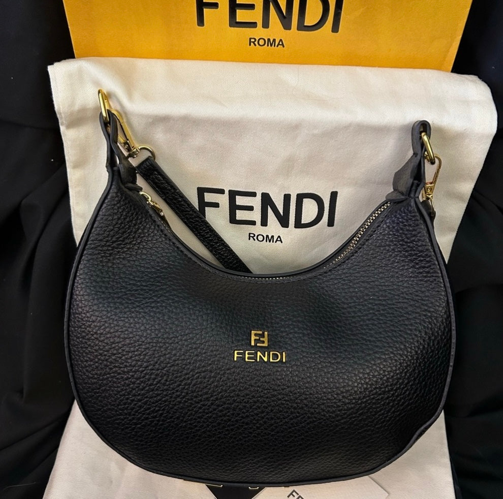 Black Mini Hobo Bag.