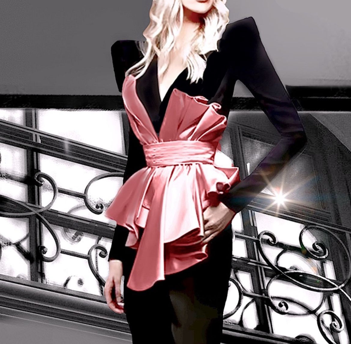 Couture Designer Suit Set.