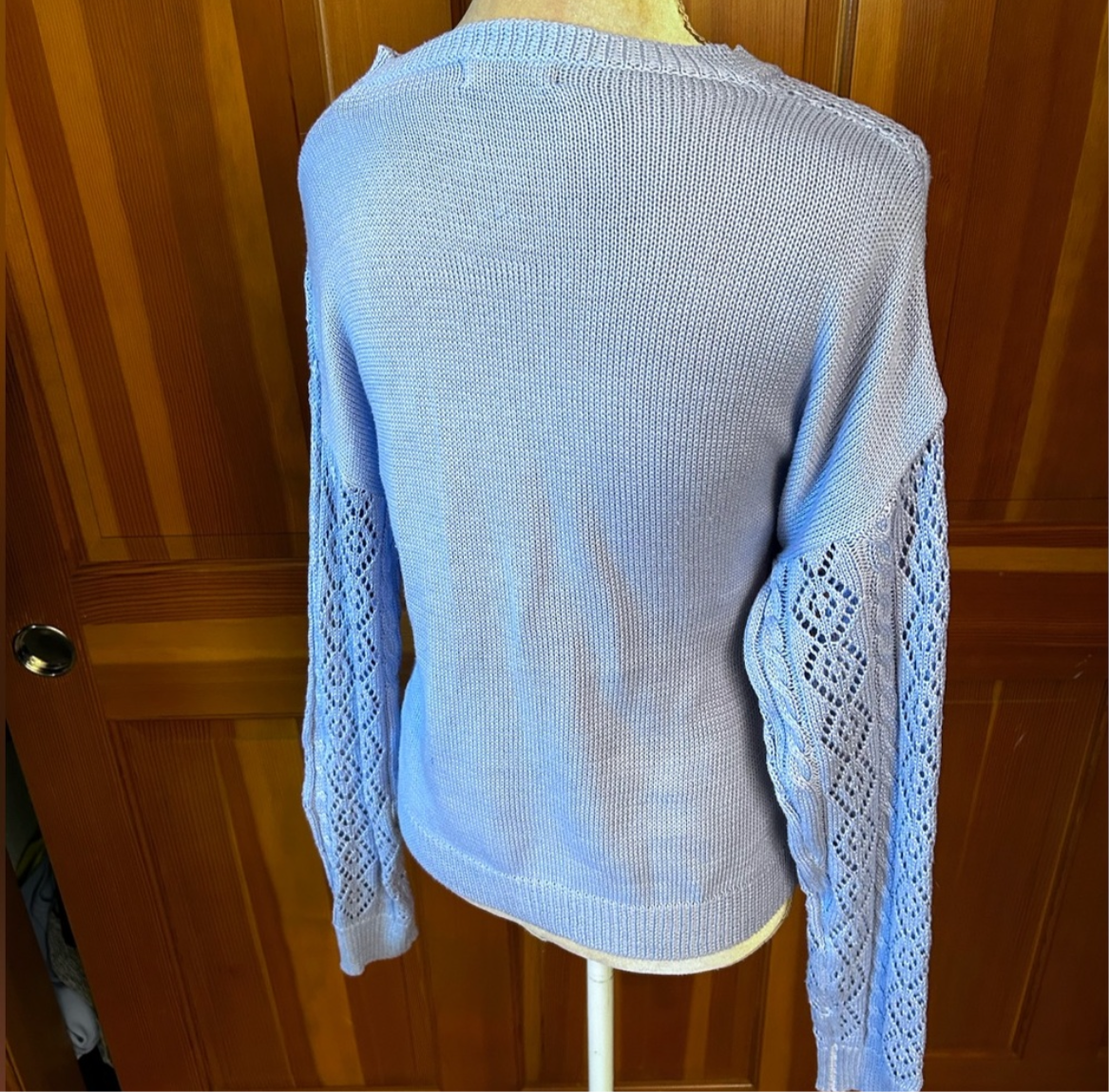 Dusty Lavender Ribbed Knit Women’s sweater.