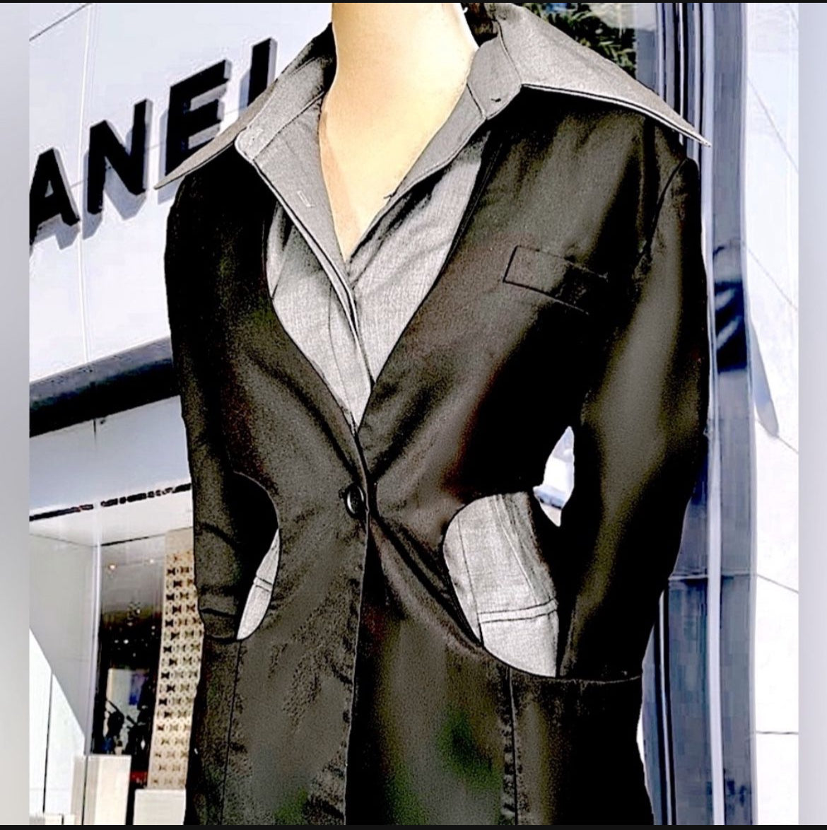 Hollow Out Layered Blazer