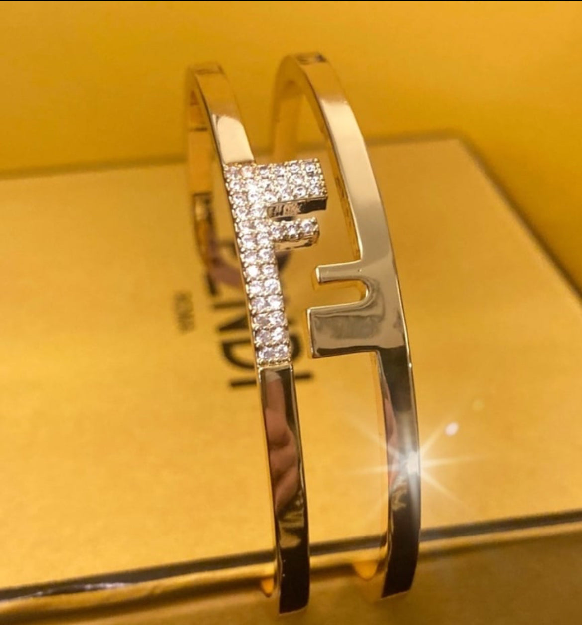 O'Lock Women's Gold Metal Cuff Bracelet