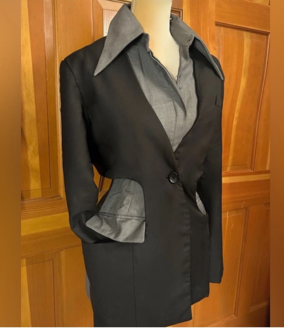 Hollow Out Layered Blazer