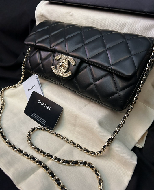 Limited Edition Quilted Leather CC Flap Clutch