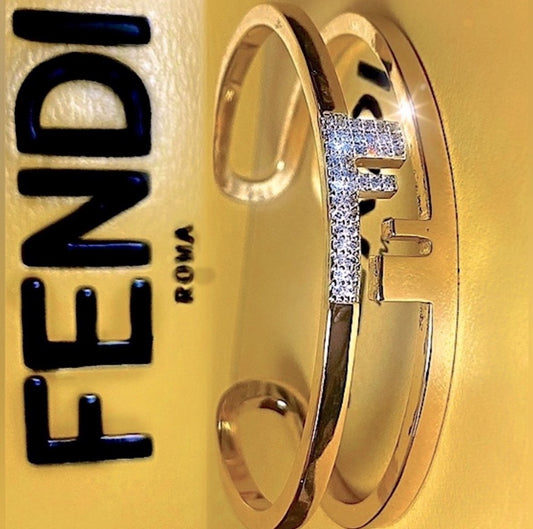 O'Lock Women's Gold Metal Cuff Bracelet