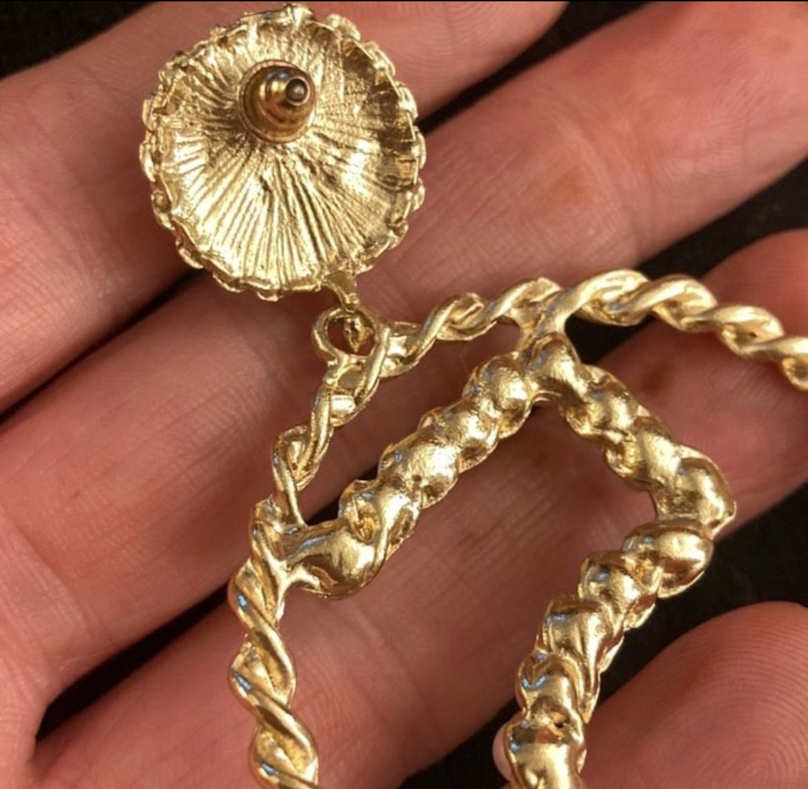 Elegant “Number 5”Decor Drop Earrings