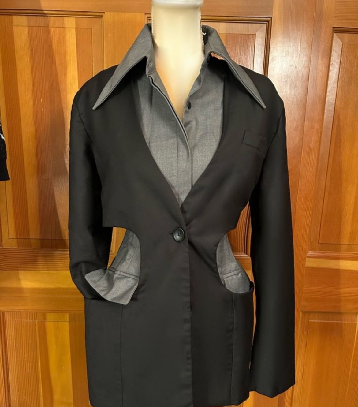 Hollow Out Layered Blazer