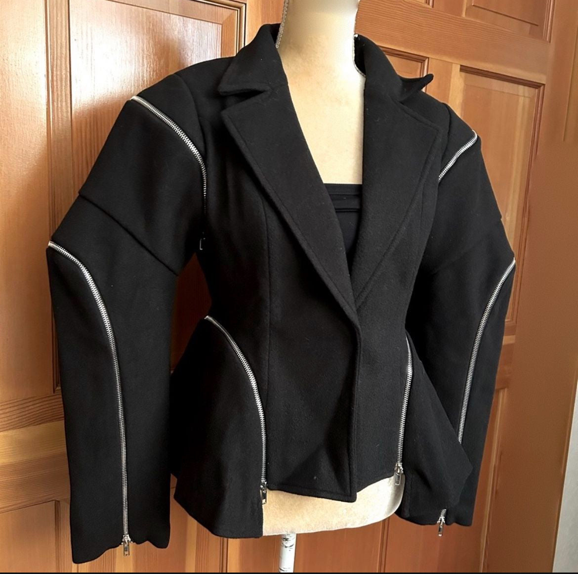 Spliced Zipper Jacket.
