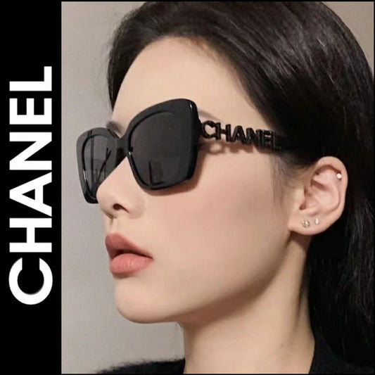 Acetate Strass Square Polarized Sunglasses