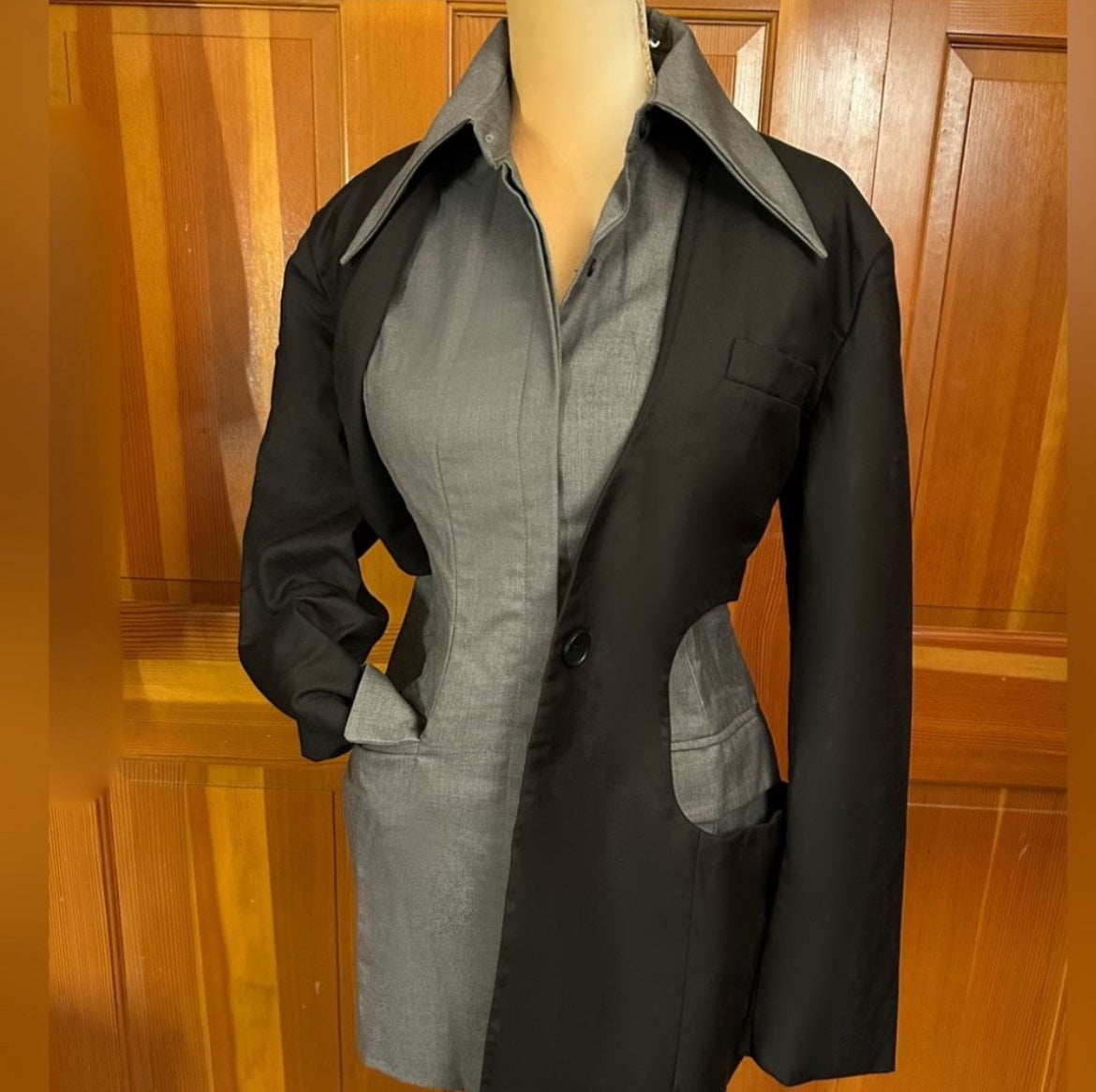 Hollow Out Layered Blazer