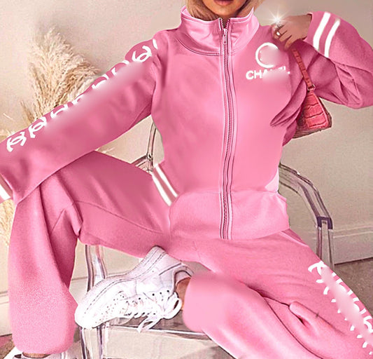 Babydoll Pink 2 Piece CC Tracksuit.